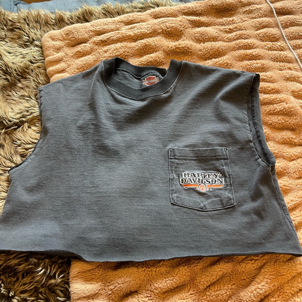 Vintage Harley muscle tee